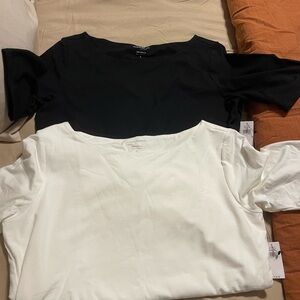 Banana Republic Black and White Tops